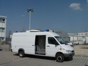 système de Mât roof sur camion