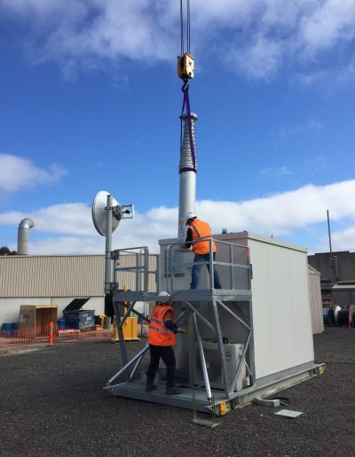 Antenne télescopiques de communication GSM de 20m