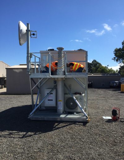 Antenne télescopiques de communication GSM de 20m