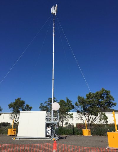 Antenne télescopique de communication GSM de 20m